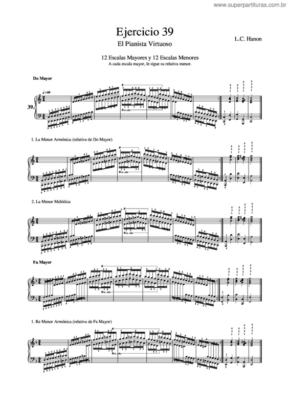 Partitura da música Ejercicio 39