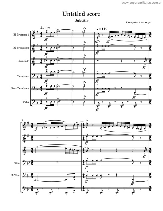 Partitura da música El Camino Real v.3