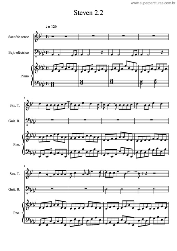 Partitura da música El Canto Del Loco-Personas Arrangement