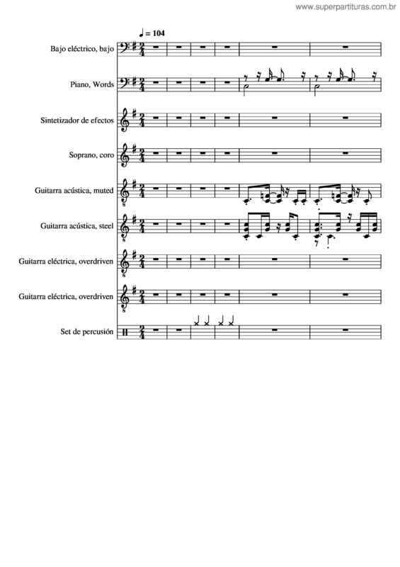 Partitura da música El Canto Del Loco