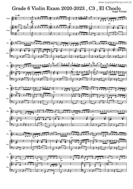 Partitura da música El Choclo v.20