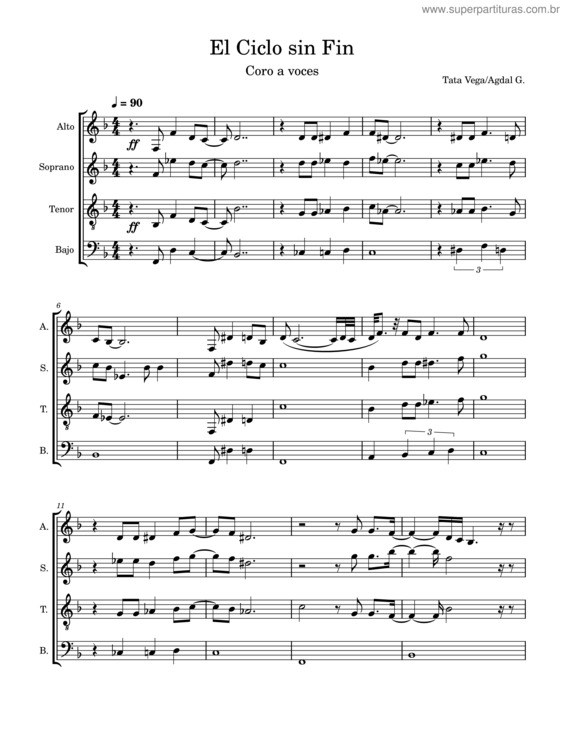 Partitura da música El Ciclo Sin Fin