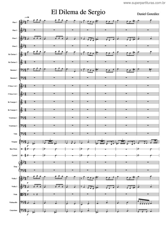 Partitura da música El Dilema De Sergio