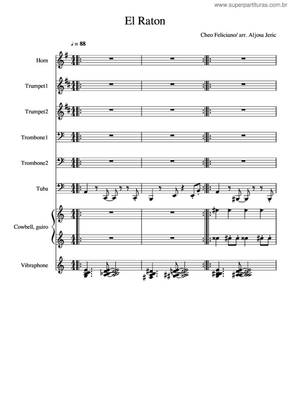 Partitura da música El Raton v.6