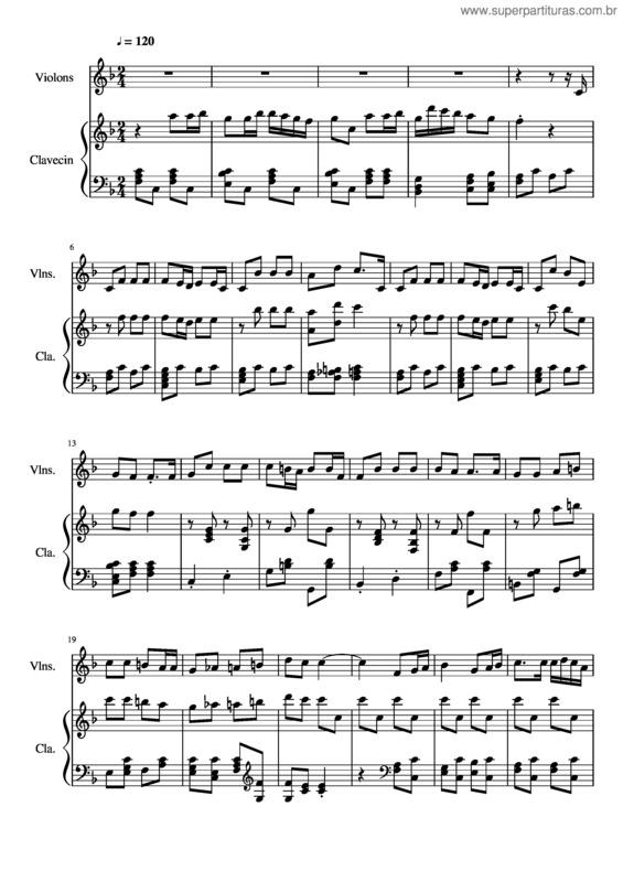 Partitura da música Elles Sont Tristes Les Marquises Offenbach La Vie Parisienne