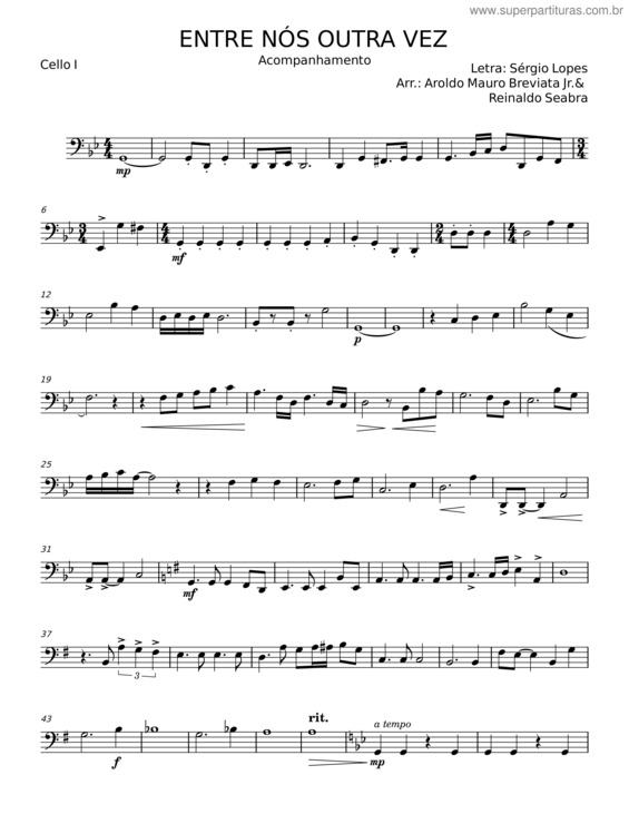 Partitura da música Entre Nós Outra Vez v.4