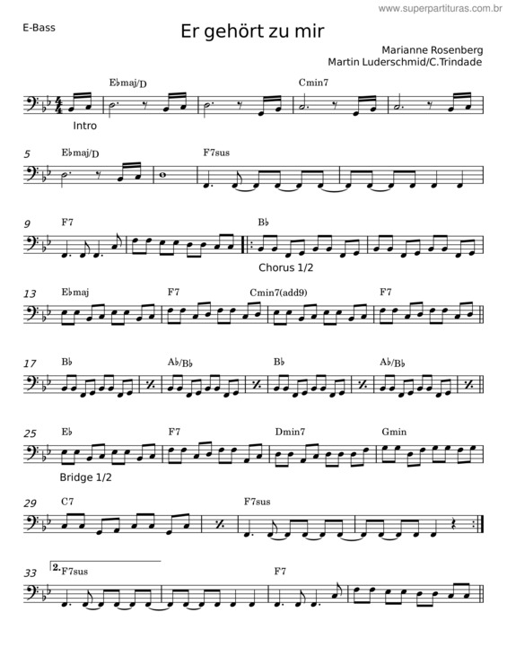 Partitura da música Er Gehoert Zu Mir v.3