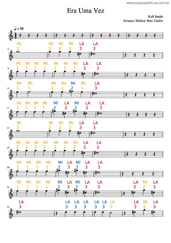 Partitura da música Era Uma Vez v.22