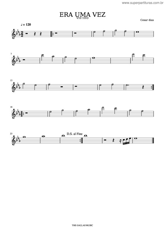 Partitura da música Era Uma Vez v.24