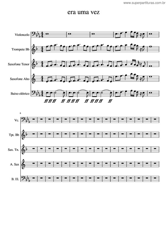 Partitura da música Era Uma Vez v.25