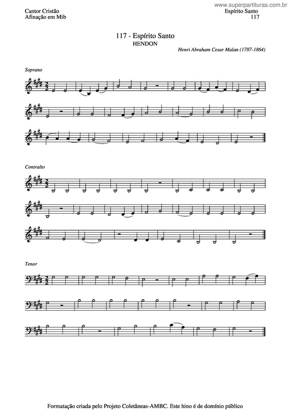 Partitura da música Espírito Santo v.10