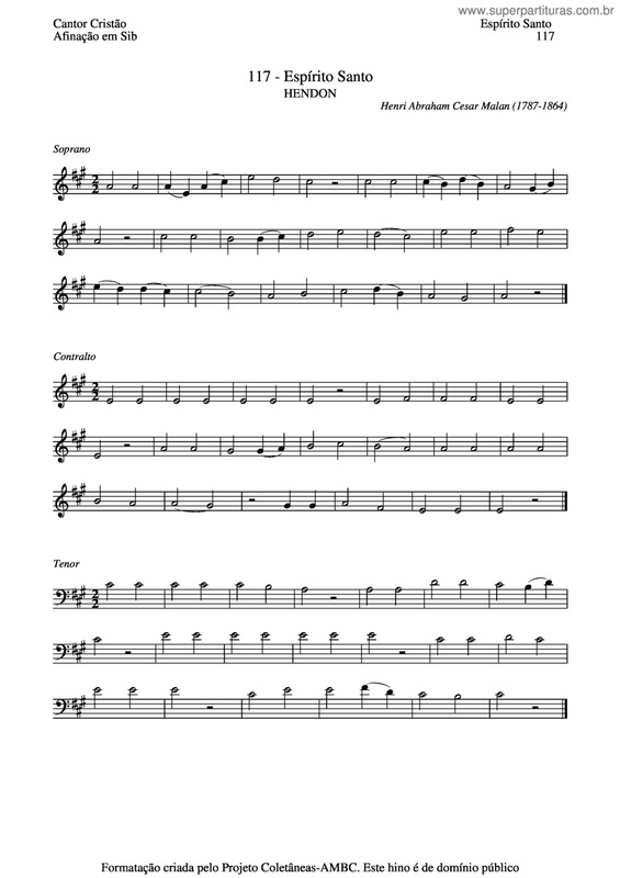 Partitura da música Espírito Santo v.9