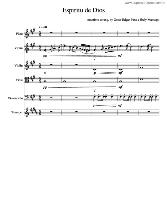 Partitura da música Espiritu De Dios v.2