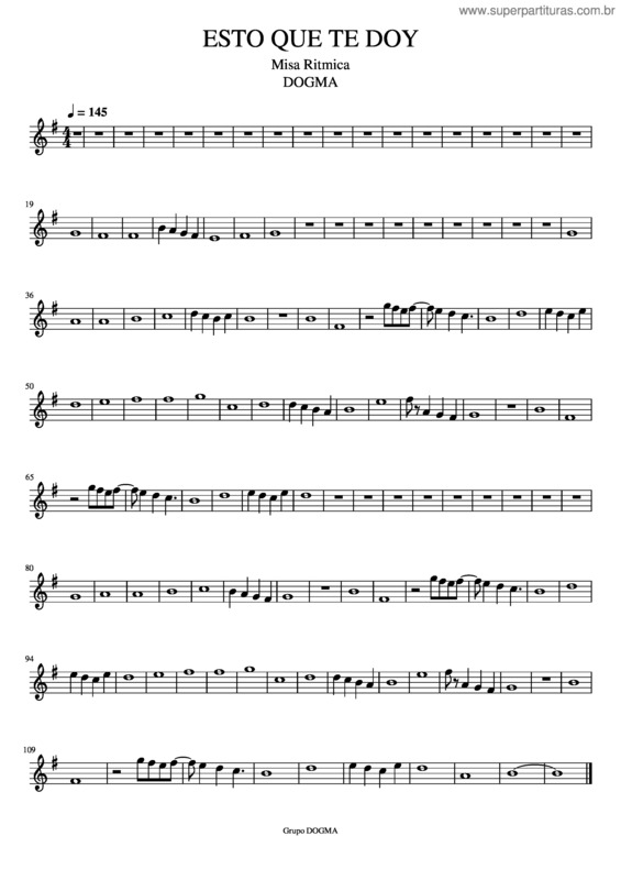 Partitura da música Esto Que Te Doy v.2