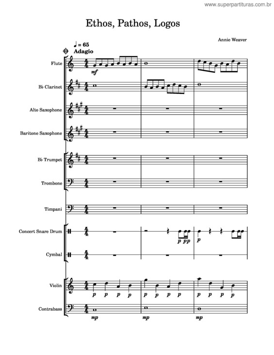 Partitura da música Ethos, Pathos, Logos