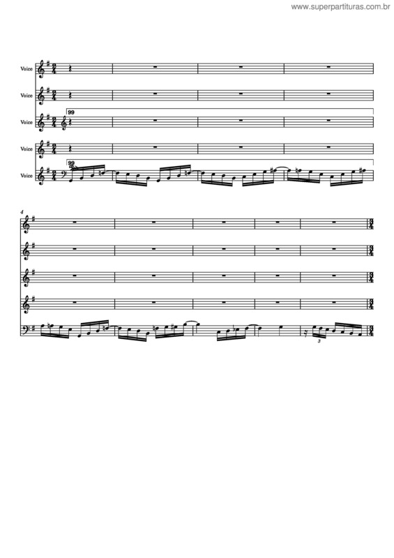 Partitura da música Eu Sei Que Ele Vem