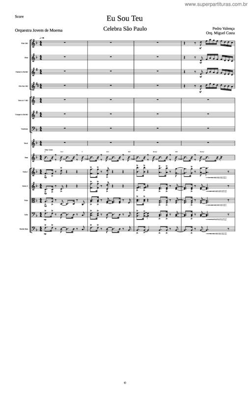 Partitura da música Eu Sou Teu v.4