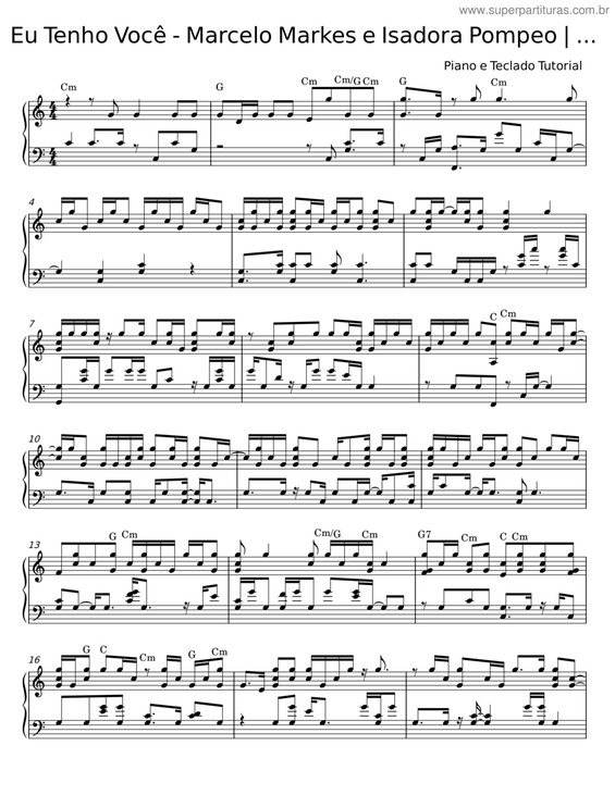 Partitura da música Eu Tenho Você v.3