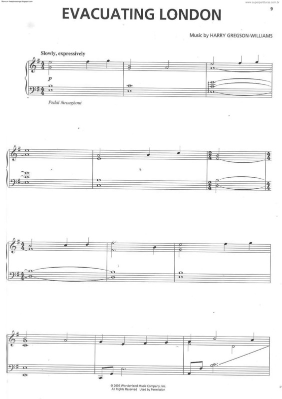 Partitura da música Evacuating London (The Chronicles of Narnia)