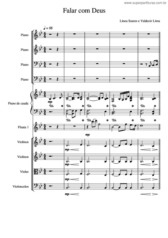 Partitura da música Falar Com Deus v.6