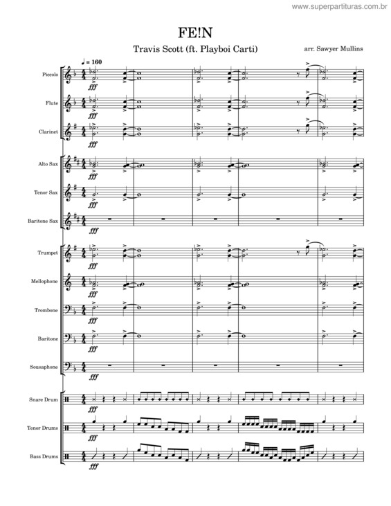 Partitura da música Fe!N v.3