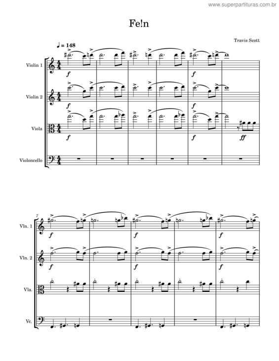 Partitura da música Fe!N v.5