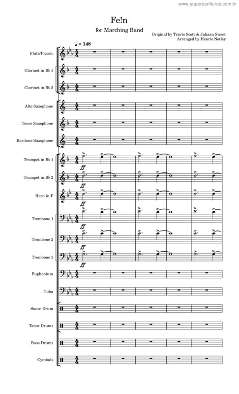 Partitura da música Fe!N v.7