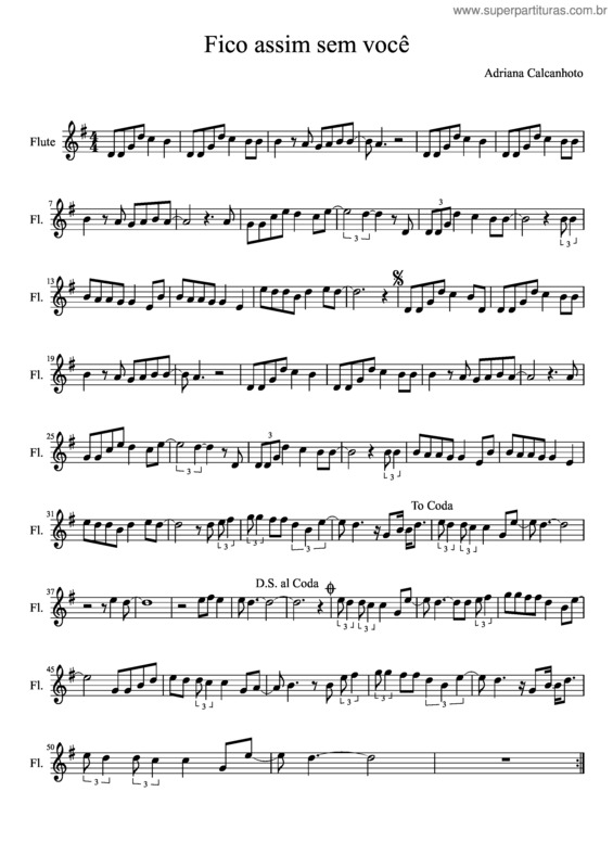 Partitura da música Fico Assim Sem Você v.23