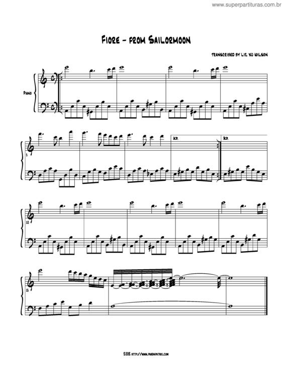 Partitura da música Fiore