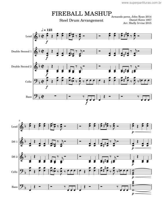 Partitura da música Fireball Tequila