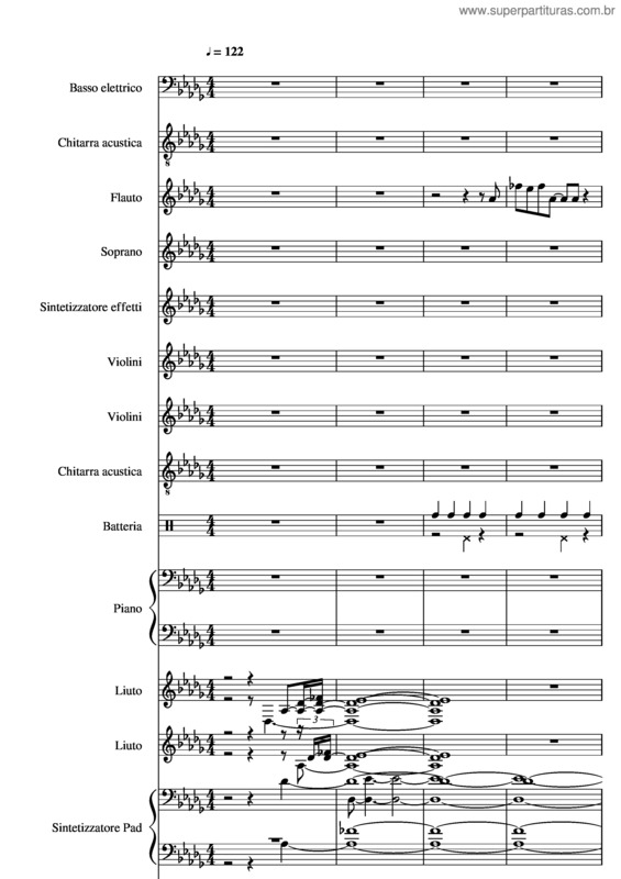 Partitura da música Firenze Canzone Triste