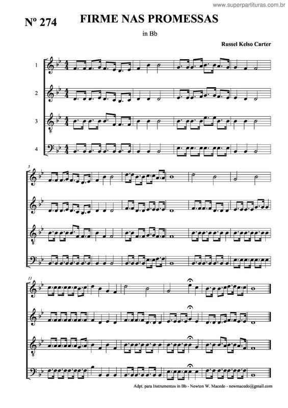 Partitura da música Firme Nas Promessas v.11