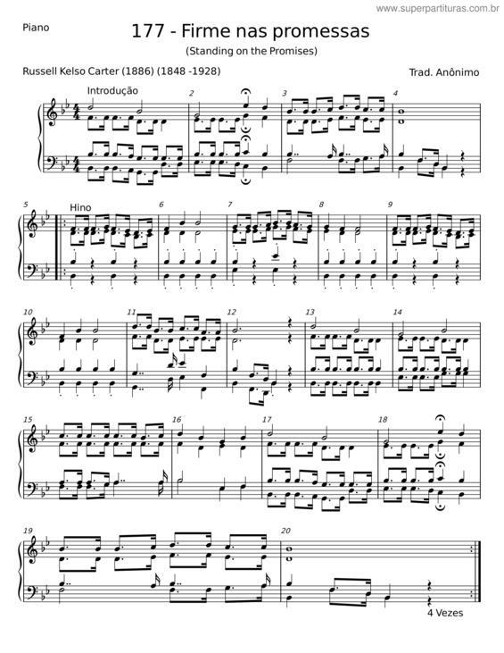 Partitura da música Firme Nas Promessas v.20