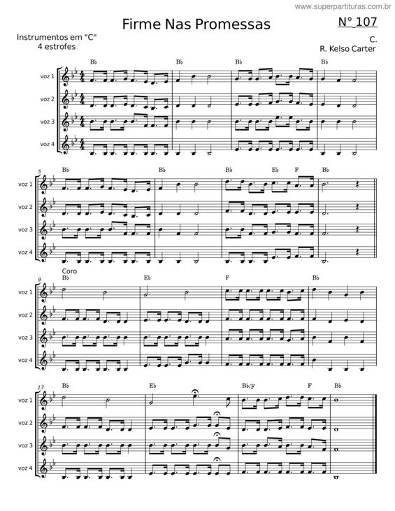 Partitura da música Firme Nas Promessas v.21