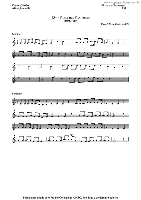 Partitura da música Firme Nas Promessas v.9