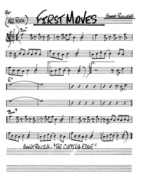 Partitura da música First Moves