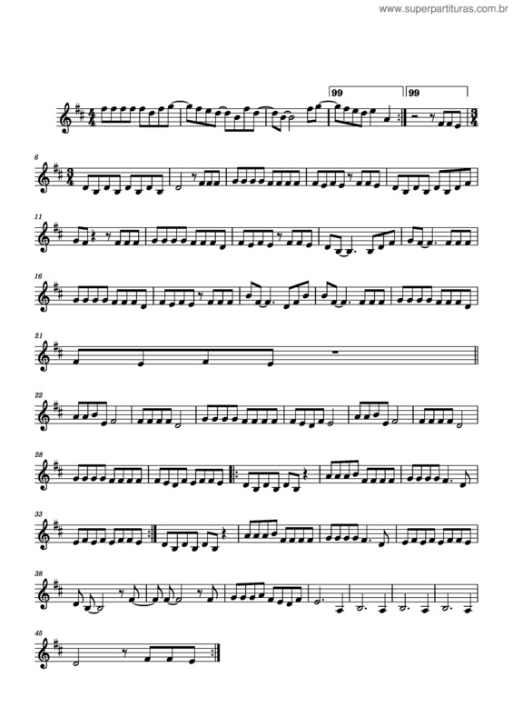 Partitura da música Flores v.5