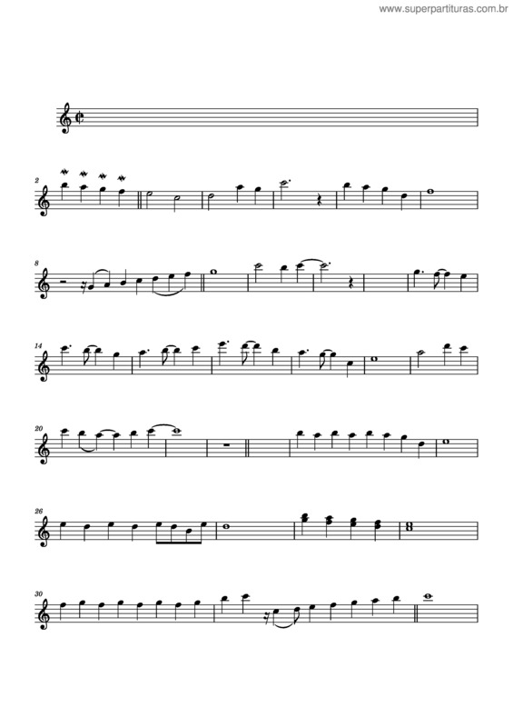 Partitura da música Flute Solos