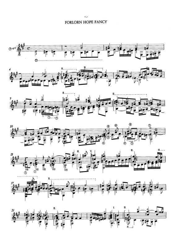 Partitura da música Forlorn Hope Fancy