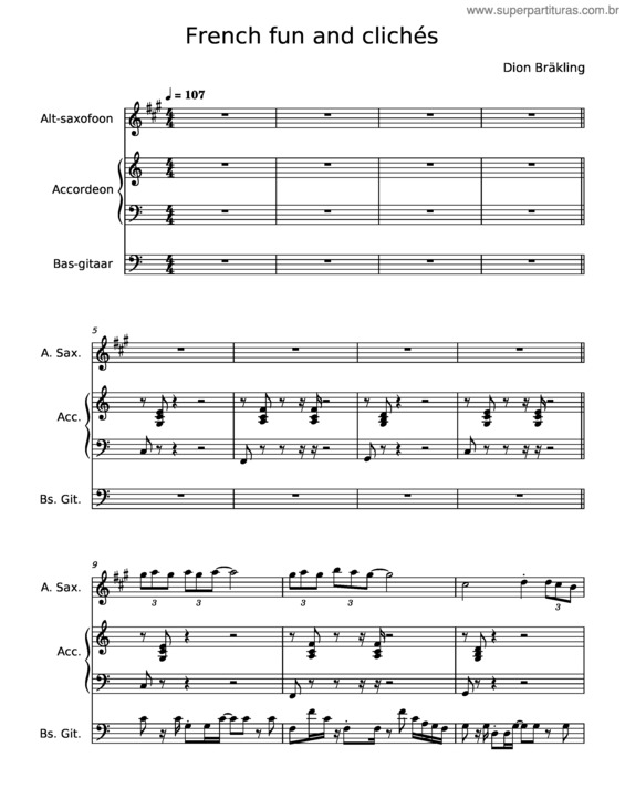 Partitura da música French Fun And Clichés