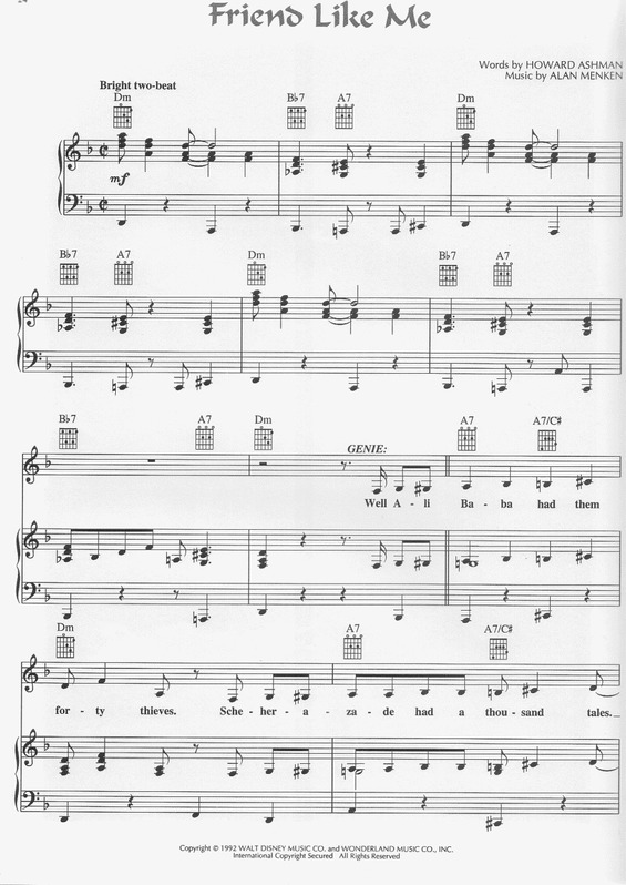 Partitura da música Friends Like Me