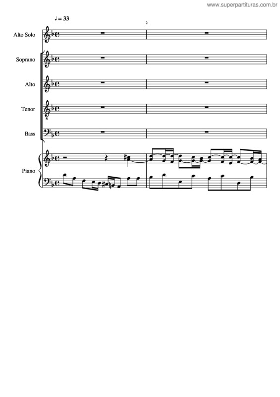 Partitura da música Gloria v.24