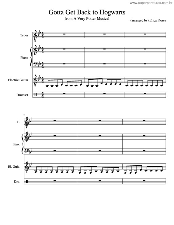 Partitura da música Gotta Get Back To Hogwarts