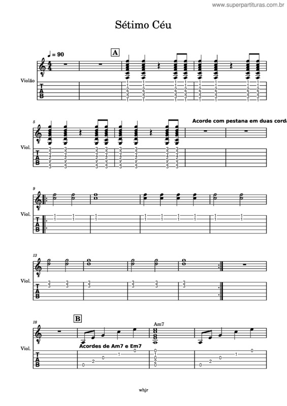 Partitura da música Gtr74-M8