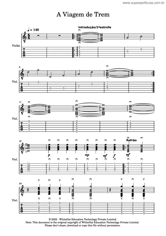 Partitura da música Gtr78-M8