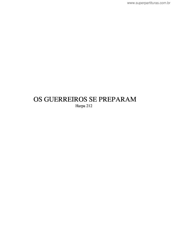 Partitura da música Harpa 212