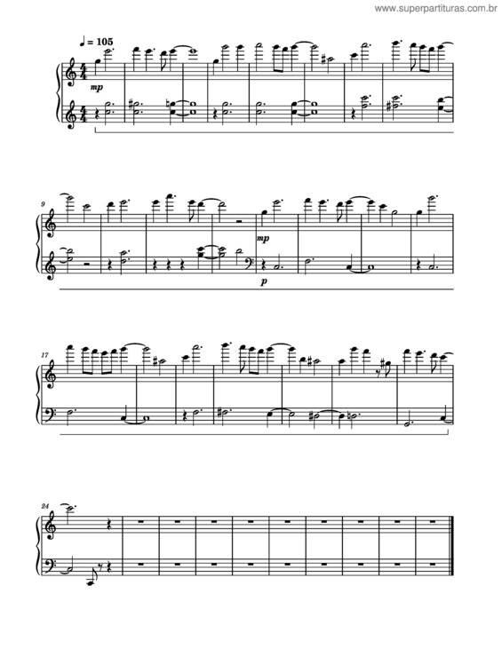 Partitura da música Hello?