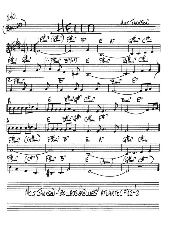 Partitura da música Hello v.11