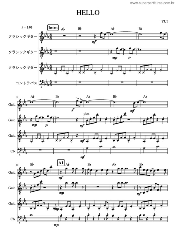 Partitura da música Hello v.33