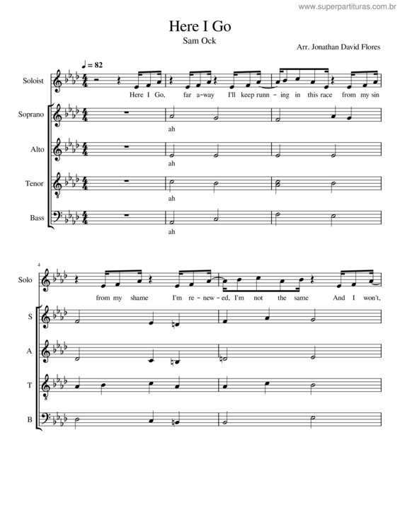 Partitura da música Here I Go